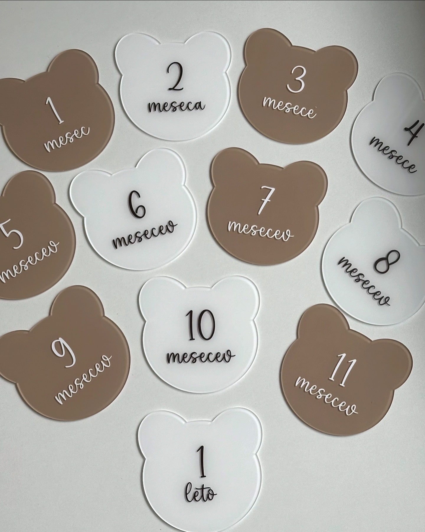 Set mesečnih mejnikov – medvedek - slika 3