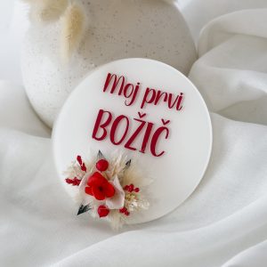 Akrilna ploščica ''moj prvi božič'' - MINI