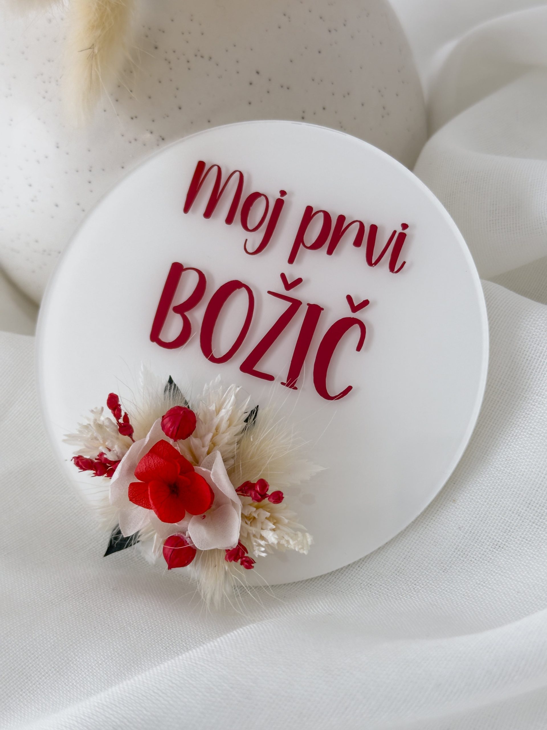 Akrilna ploščica ''moj prvi božič'' - MINI - slika 2